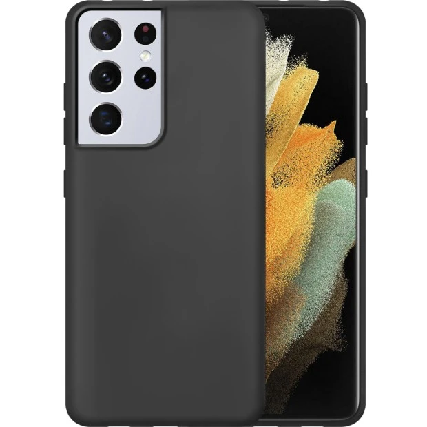 Силикон Original 360 Case Samsung Galaxy S21 Ultra (Чёрный)