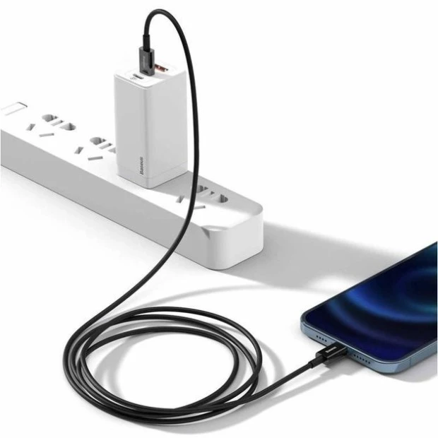USB-кабель Baseus Superior PD 20W (2m) (Type-C to Lightning) (Чёрный) CATLYS-C01