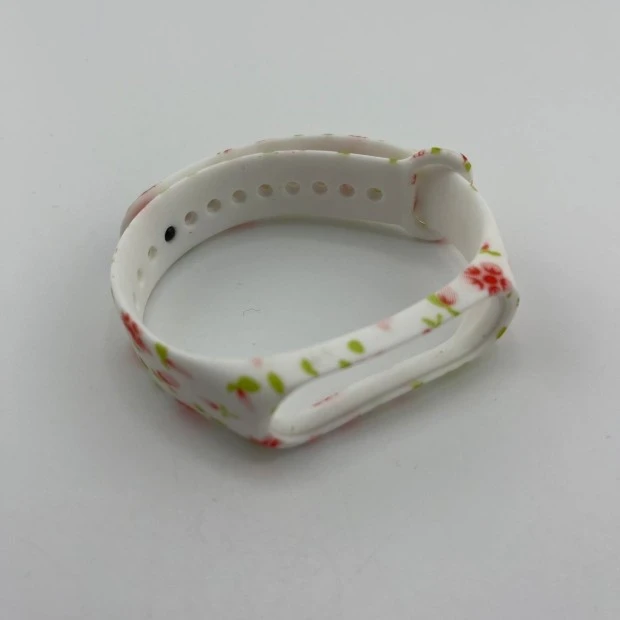 Ремешок Picture Design Xiaomi Mi Band 3 / Mi Band 4 (16) Цветы Красные