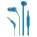 Проводные наушники-гарнитура вакуумные JBL T110 (Синий)