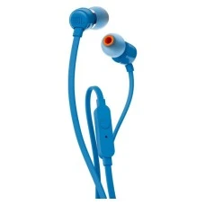 Проводные наушники-гарнитура вакуумные JBL T110 (Синий)
