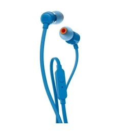 Проводные наушники-гарнитура вакуумные JBL T110 (Синий)