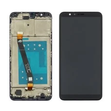 Дисплей для Huawei Honor 7X с чёрным тачскрином и корпусной рамкой