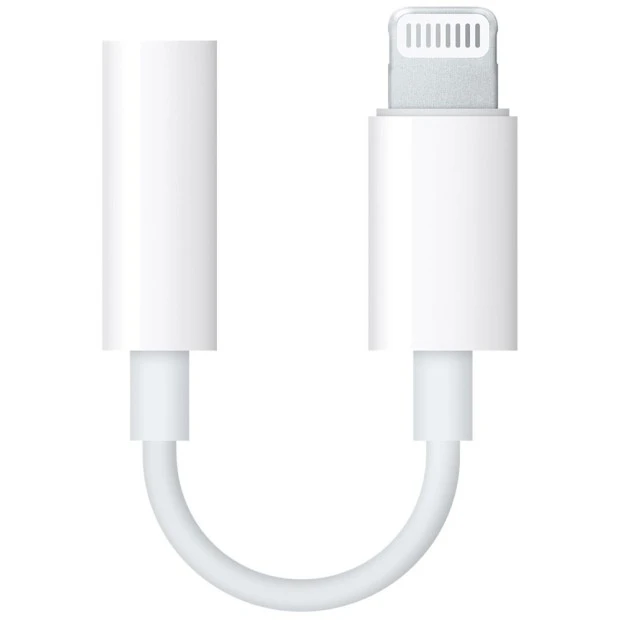 Переходник Lightning to 3,5mm Jack (A1749) (TRRS) (Белый)