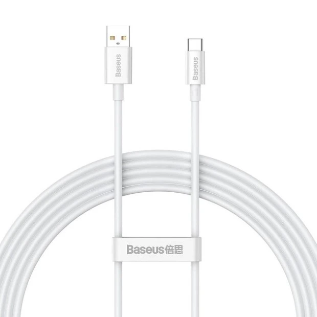 USB-кабель Baseus Superior 100W (2м) (Type-C) (Білий) P10320102214-03