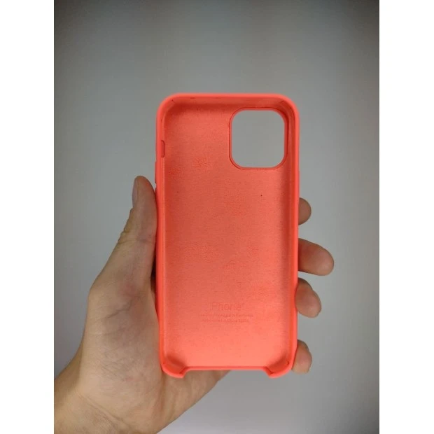 Силіконовий оригінальний чохол Apple для iPhone 12 / 12 Pro (50) кораловий.