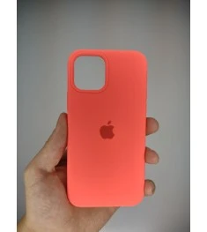 Силіконовий оригінальний чохол Apple для iPhone 12 / 12 Pro (50) кораловий.