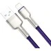 USB-кабель Baseus Cafule Metal Data 2.4A (1m) (Lightning) (Фіолетовий) CALJK-A05 USB-кабель Baseus Cafule Metal Data 2.4A (1m) (Lightning) (Фіолетовий) CALJK-A05