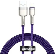 USB-кабель Baseus Cafule Metal Data 2.4A (1m) (Lightning) (Фиолетовый) CALJK-A05