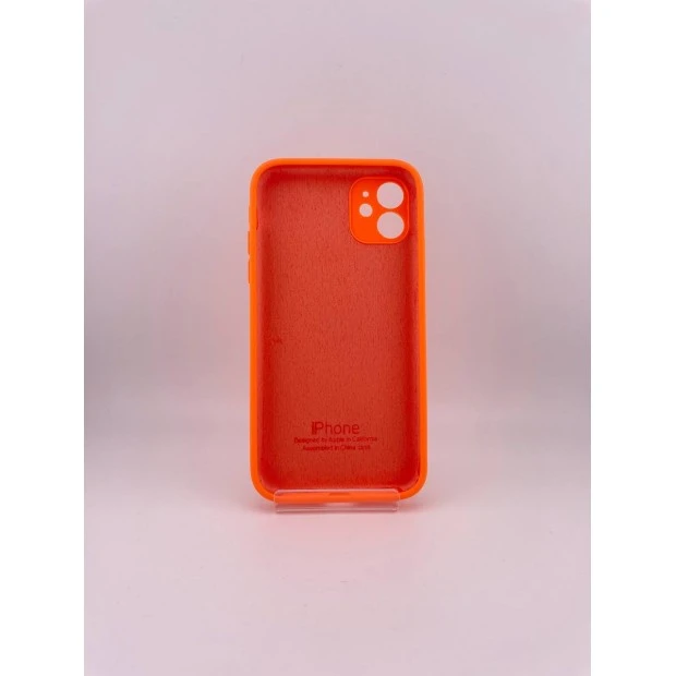 Силикон Original Square RoundCam Case Apple iPhone 11 (18) Orange
