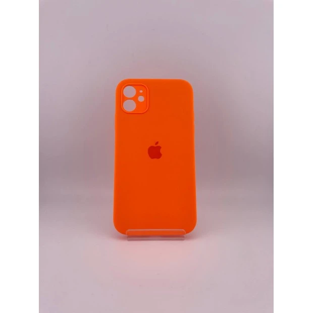 Силикон Original Square RoundCam Case Apple iPhone 11 (18) Orange