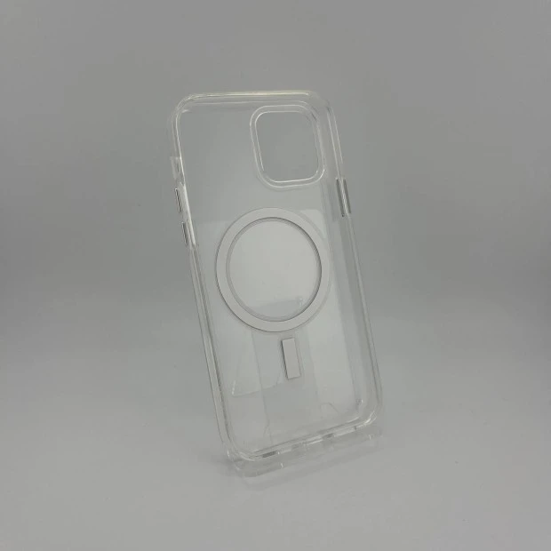 Силіконовий чохол Space Case MagSafe для Apple iPhone 12  /  12 Pro (Прозорий)