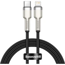 USB-кабель Baseus Cafule Metal Data 20W (1m) (Type-C to Lightning) (Чорний) CATLJK-A01