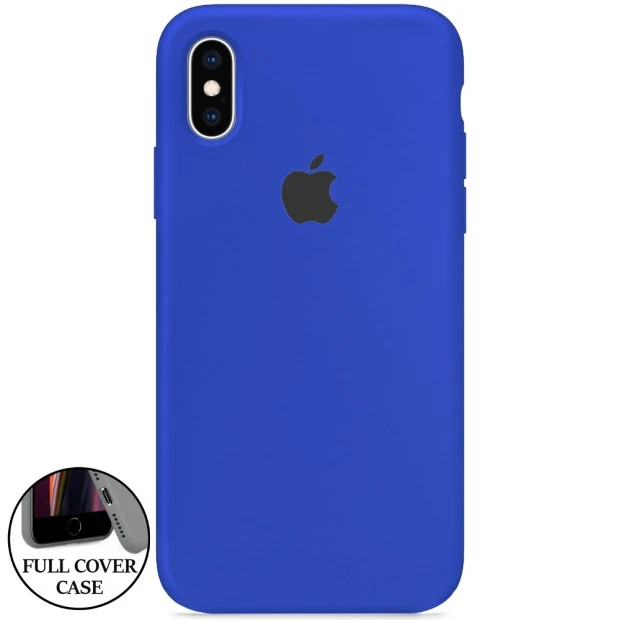 Силикон Original Round Case Apple iPhone XS Max (48) Ultramarine