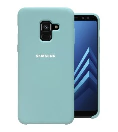 Силикон Original Case HQ Samsung Galaxy A8 (2018) A530 (Бирюзовый)