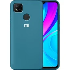 Силикон Original 360 Case Logo Xiaomi Redmi 9C (Кобальт)