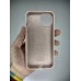 Силіконовий оригінальний чохол круглої форми для Apple iPhone 14 (08) рожево-піщаного кольору.