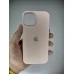 Силіконовий оригінальний чохол круглої форми для Apple iPhone 14 (08) рожево-піщаного кольору.