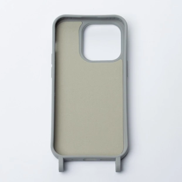 Apple iPhone 15 Pro Max Cord Case Cover (Gray)