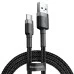 USB-кабель Baseus Cafule Special Edition 3А (2m) (Type-C) (Чёрный) CATKLF-СG1 USB-кабель Baseus Cafule Special Edition 3А (2m) (Type-C) (Чёрный) CATKLF-СG1