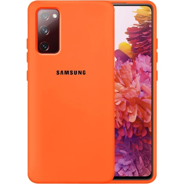 Силикон Original 360 Case Logo Samsung Galaxy S20 FE (Оранжевый)