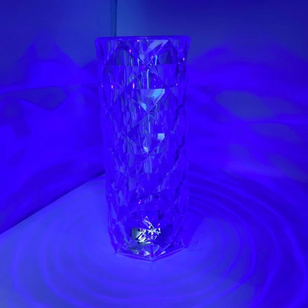 Настільна лампа-нічник Crystal Rose RGB (16 кольорів)