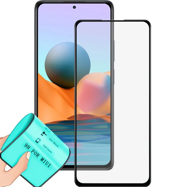 Захисне скло 5D Standard для Xiaomi Poco F4 Чорного кольору.