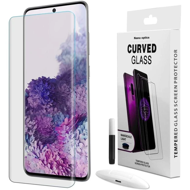 Стекло 5D UV Glue Samsung Galaxy S20 Plus (Clear)