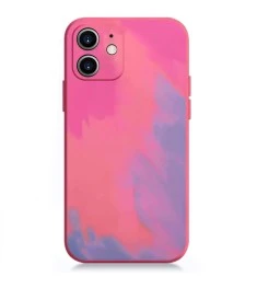 Силикон WAVE Watercolor Case iPhone 12 (pink/purple)