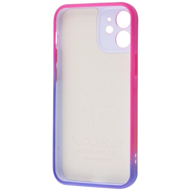 Силикон WAVE Watercolor Case iPhone 12 (pink/purple)