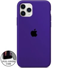 Оригінальний силіконовий круглий чохол для Apple iPhone 11 Pro (02) ультрафіолетовий