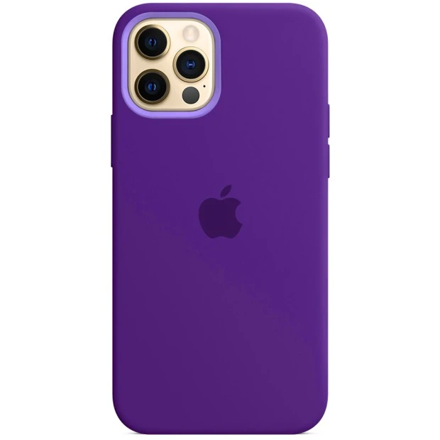Чехол Silicone Case Apple iPhone 12 / 12 Pro (Purple)