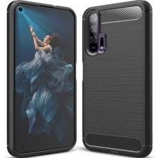 Силикон Polished Carbon Huawei Honor 20 (Чёрный)