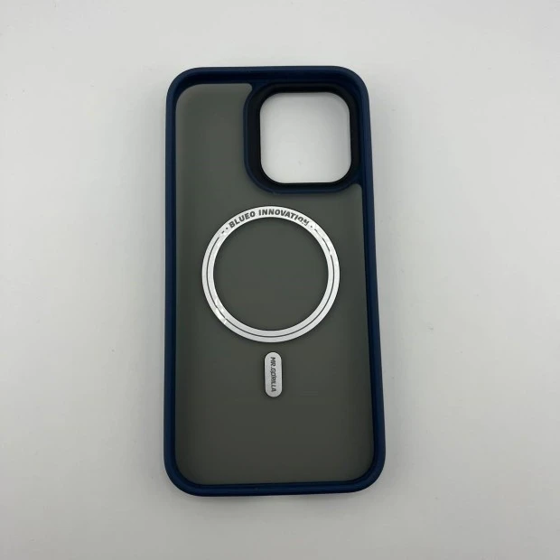 Чохол Blueo Skin Friendly Frosted Anti-Drop для Apple iPhone 15 Pro Max (Темно-синій)