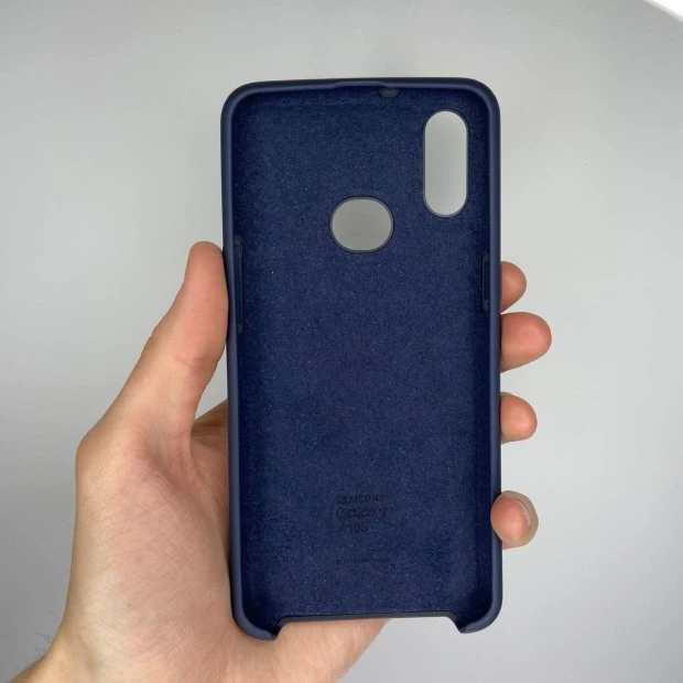 Силикон Original Case Logo Samsung Galaxy A10s (2019) (Тёмно-синий)