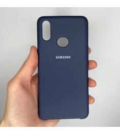 Силикон Original Case Logo Samsung Galaxy A10s (2019) (Тёмно-синий)