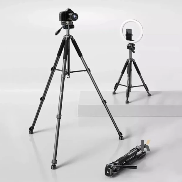 Штатив Rtako VT-990S 1.9м Шестигранний Фотографічний Штатив Карбоновий (Чорний)