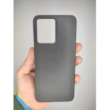 Силіконовий графітовий чохол для Xiaomi Redmi Note 12 4G (Чорний)