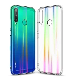 Силіконовий 3D градієнт чохол для Huawei P40 Lite E (прозорий)