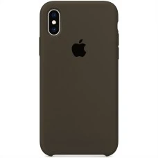 Силиконовый чехол Original Case Apple iPhone XS Max (03) Dark Olive