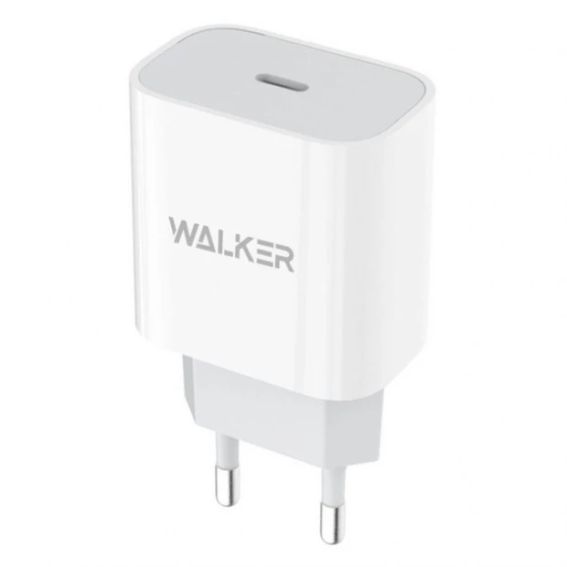 СЗУ-адаптер Walker WH-39 20W (1Type-C) (Белый)