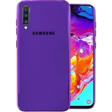 Накладка Glass Case Samsung Galaxy A70 (Фиолетовый)