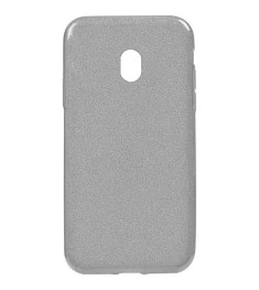 Силикон Glitter Samsung Galaxy J7 (2017) J730 (серебрянный)