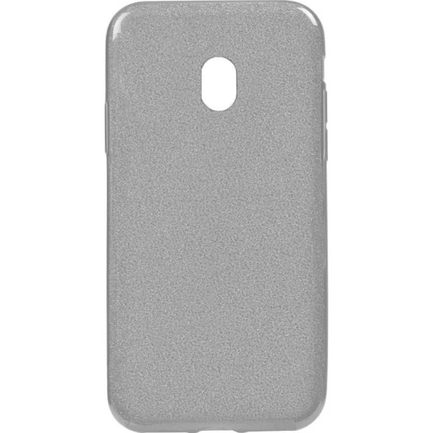 Силикон Glitter Samsung Galaxy J7 (2017) J730 (серебрянный)
