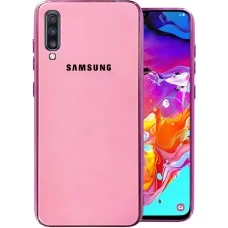 Накладка Glass Case Samsung Galaxy A70 (Розовый)