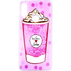 Силиконовый чехол Liquid Fashion Xiaomi Redmi Note 7 (Coffee)