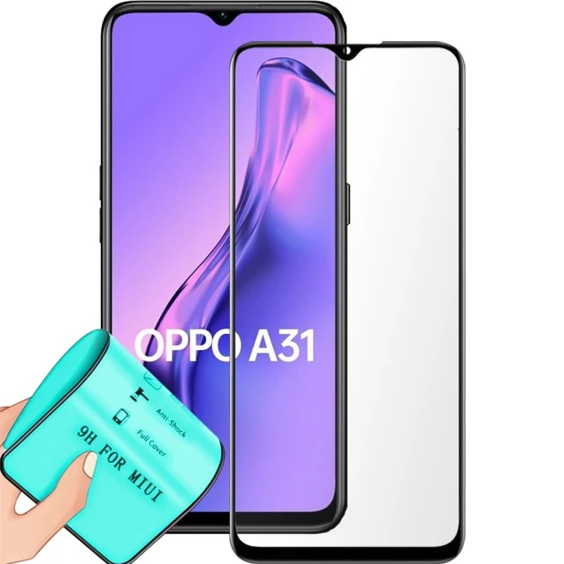 Захисне скло 5D Ceramic для Oppo A31 Black, Харків, Київ, Україна