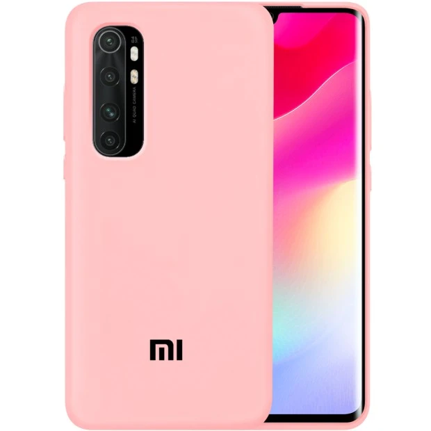 Силикон Original 360 Case Logo Xiaomi Mi Note 10 Lite (Розовый)