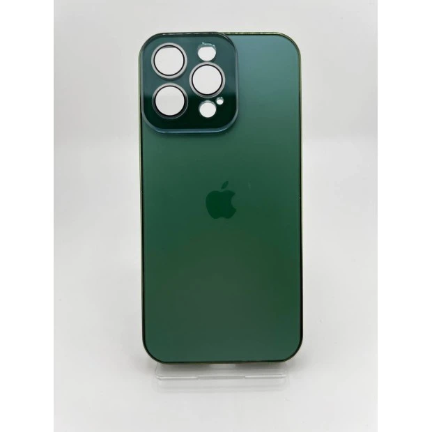 Чехол AG Glass MagSafe Apple iPhone 15 Pro Max (Cangling Green)