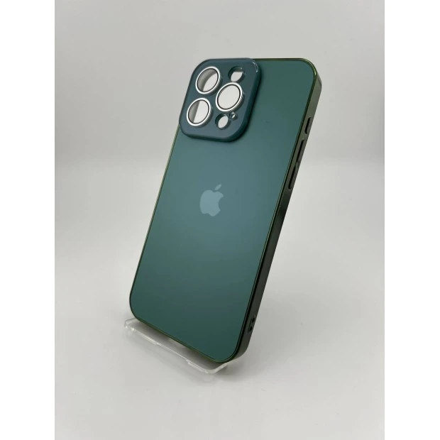Чехол AG Glass MagSafe Apple iPhone 15 Pro Max (Cangling Green)